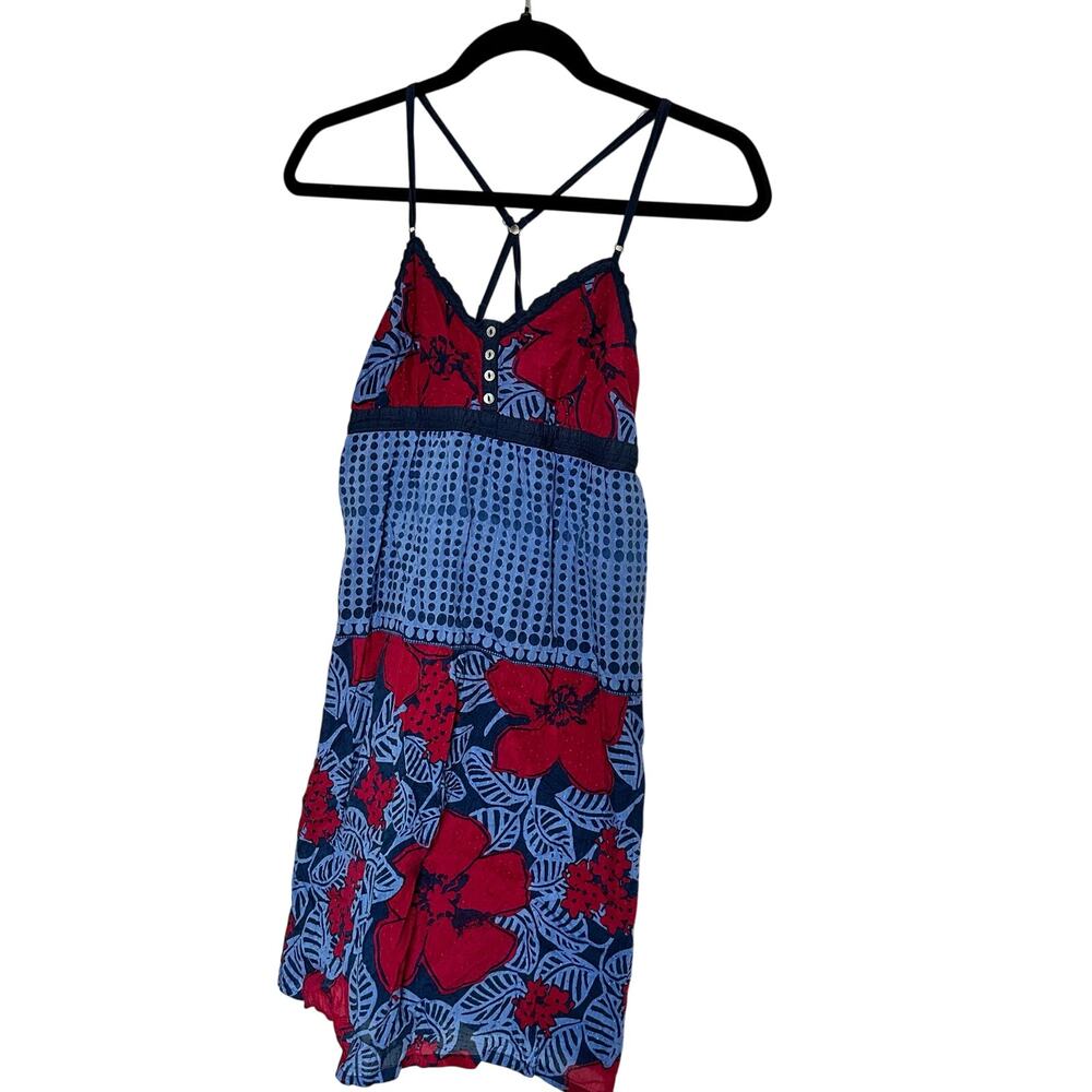 Aeropostle Floral Y2K Dress Women’s Size XS Smocked Summer Beachy Dress